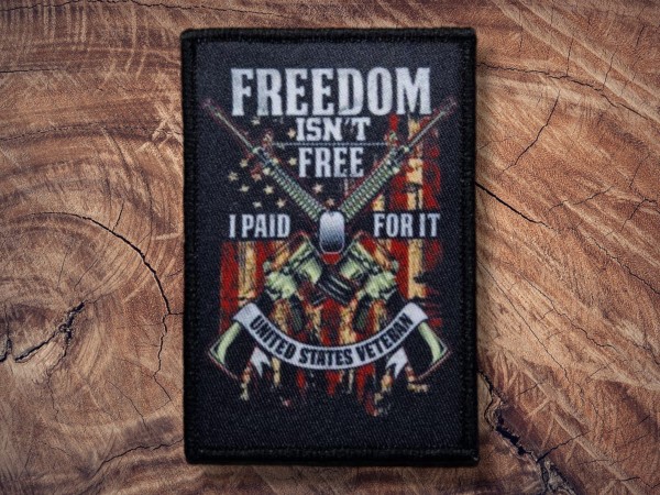 Printed Patch Freedom isn`t Free 90x55mm